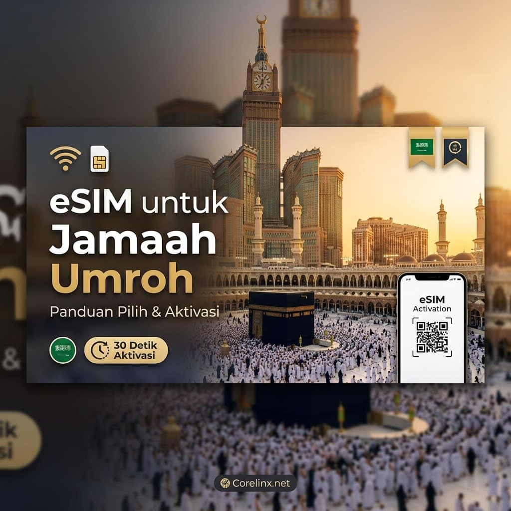 eSIM untuk Jamaah Umroh Pertama Kali: Cara Pilih, Aktivasi & Estimasi Kuota di Makkah–Madinah Image