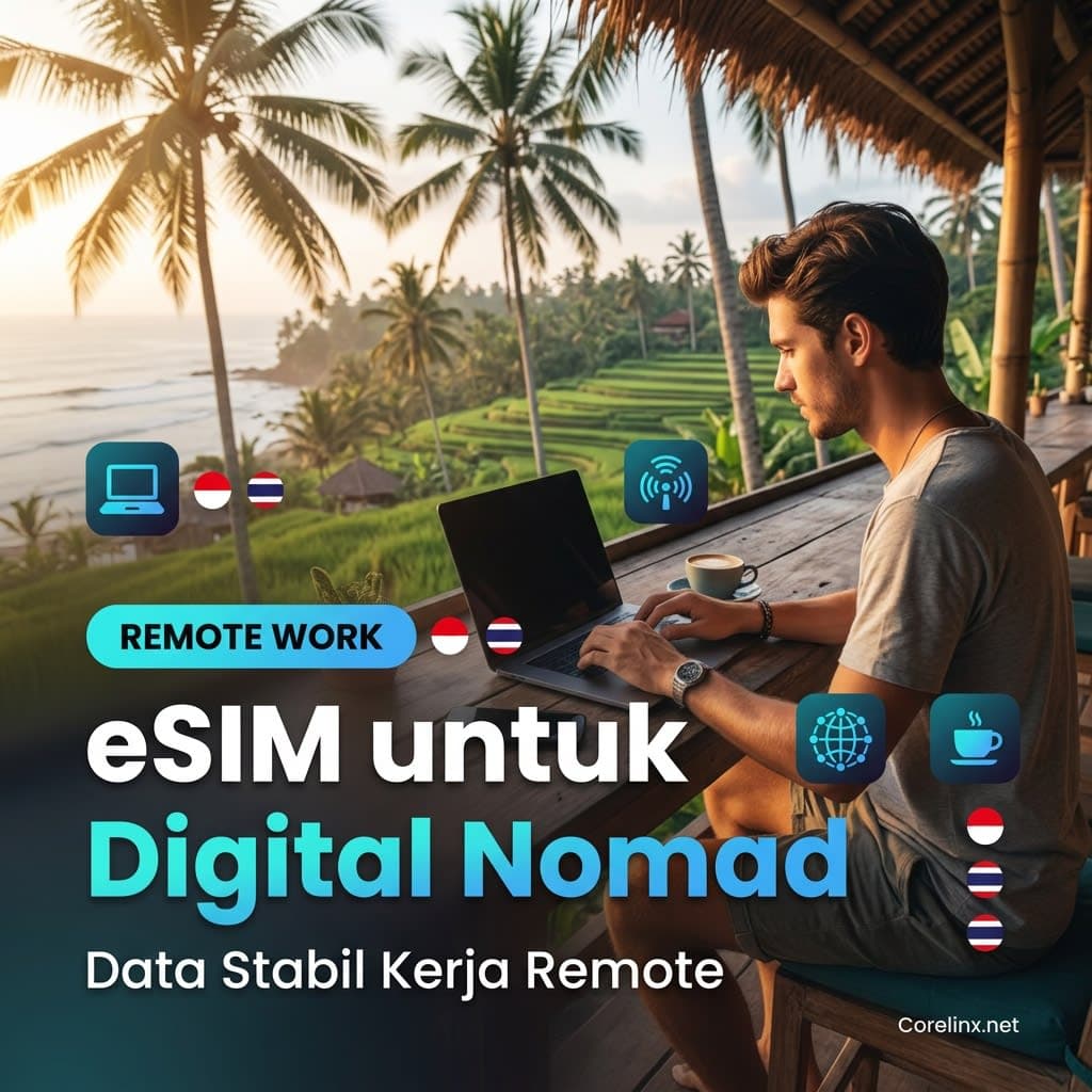 eSIM untuk Digital Nomad: Data Stabil untuk Kerja Remote di Bali, Jakarta & Lintas Negara Image