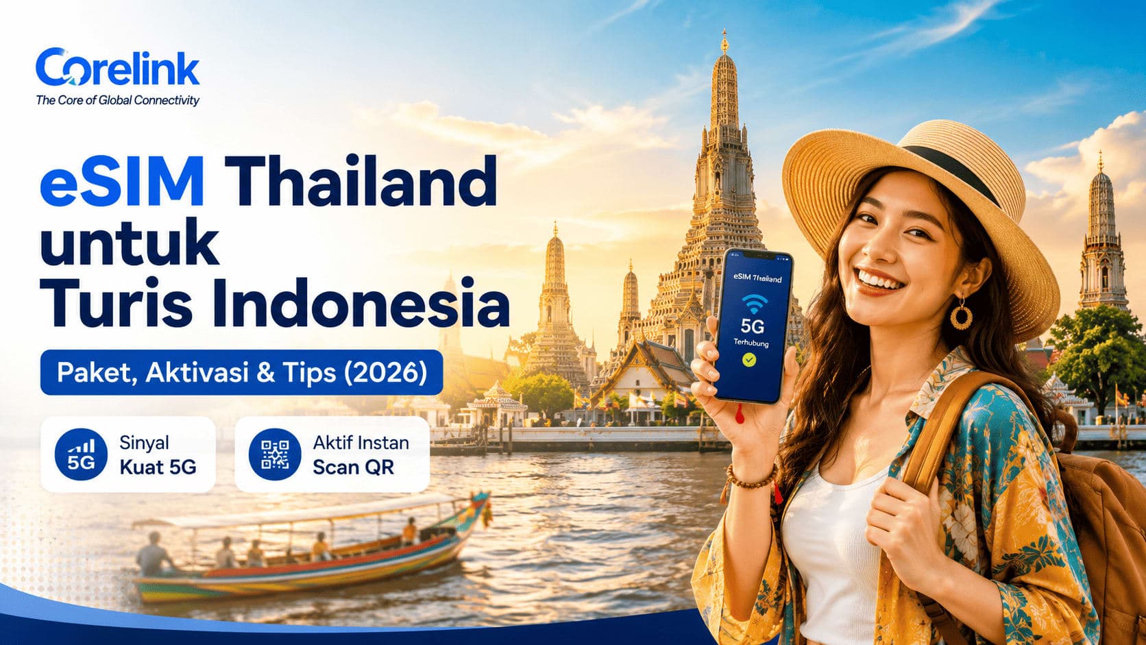 eSIM Thailand untuk Turis Indonesia: Paket, Aktivasi & Tips 2026 Image